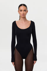 Naked Scoop Neck Bodysuit