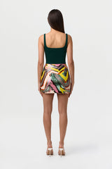 Sequin Abstract Mini Skirt