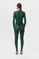 Stretch Lace Closed Toe Legging