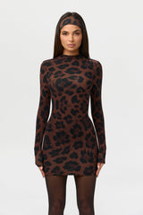 Naked Print Mini Dress