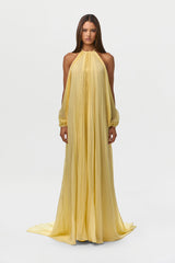 Chiffon Pleated Gown