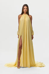 Chiffon Pleated Gown