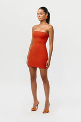 Crepe Tube Mini Dress