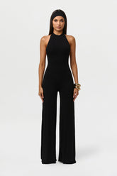 Smooth Halter Wide Leg Jumpsuit