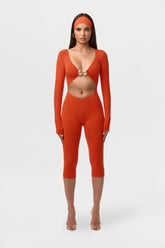 Naked Cutout Capri Jumpsuit
