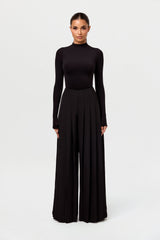 Pleated Wide Leg Pant