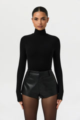 Vegan Leather Hot Pants