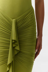 Naked Drape Midi Skirt