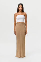 Knit Braid Maxi Skirt