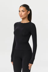 Naked Crewneck Top