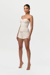 Linen High Waist Shorts