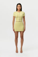 Knit Ribbed Mini Skirt