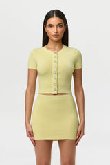 Knit Ribbed Mini Skirt