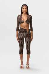 Naked Print Wired Capri Leggings