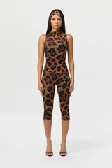 Naked Print Capri Leggings