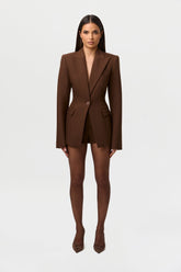 High Waist Suited Shorts