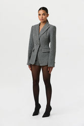 Chevron Suited Hot Pants