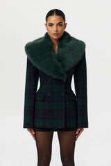 Suiting Plaid Mini Skirt