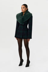 Suiting Plaid Mini Skirt