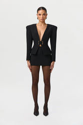 Suiting High Waist Mini Skirt