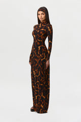 Bare Body Sleeve Drape Maxi Dress