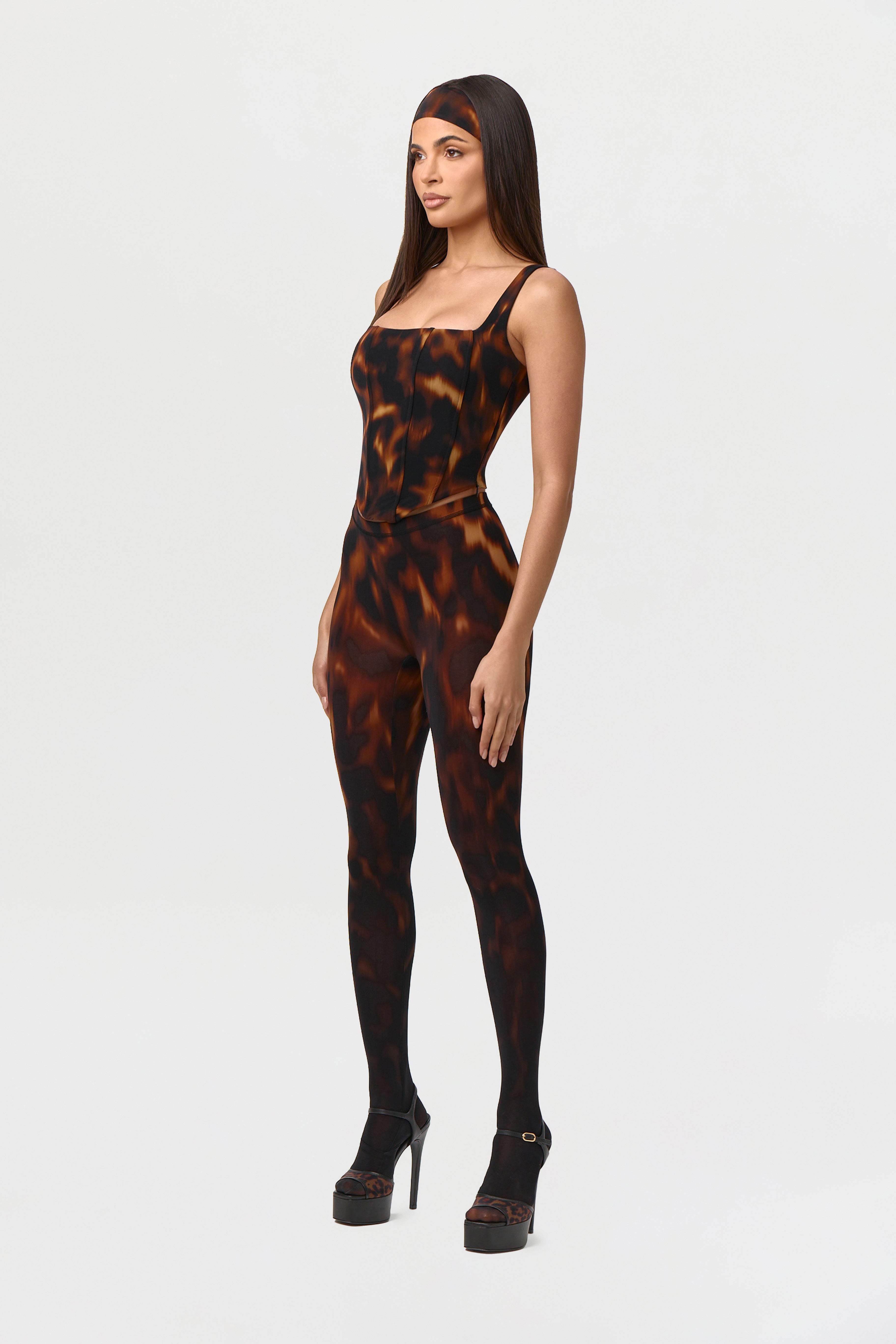 Bare Body Tortoise Closed Toe Legging