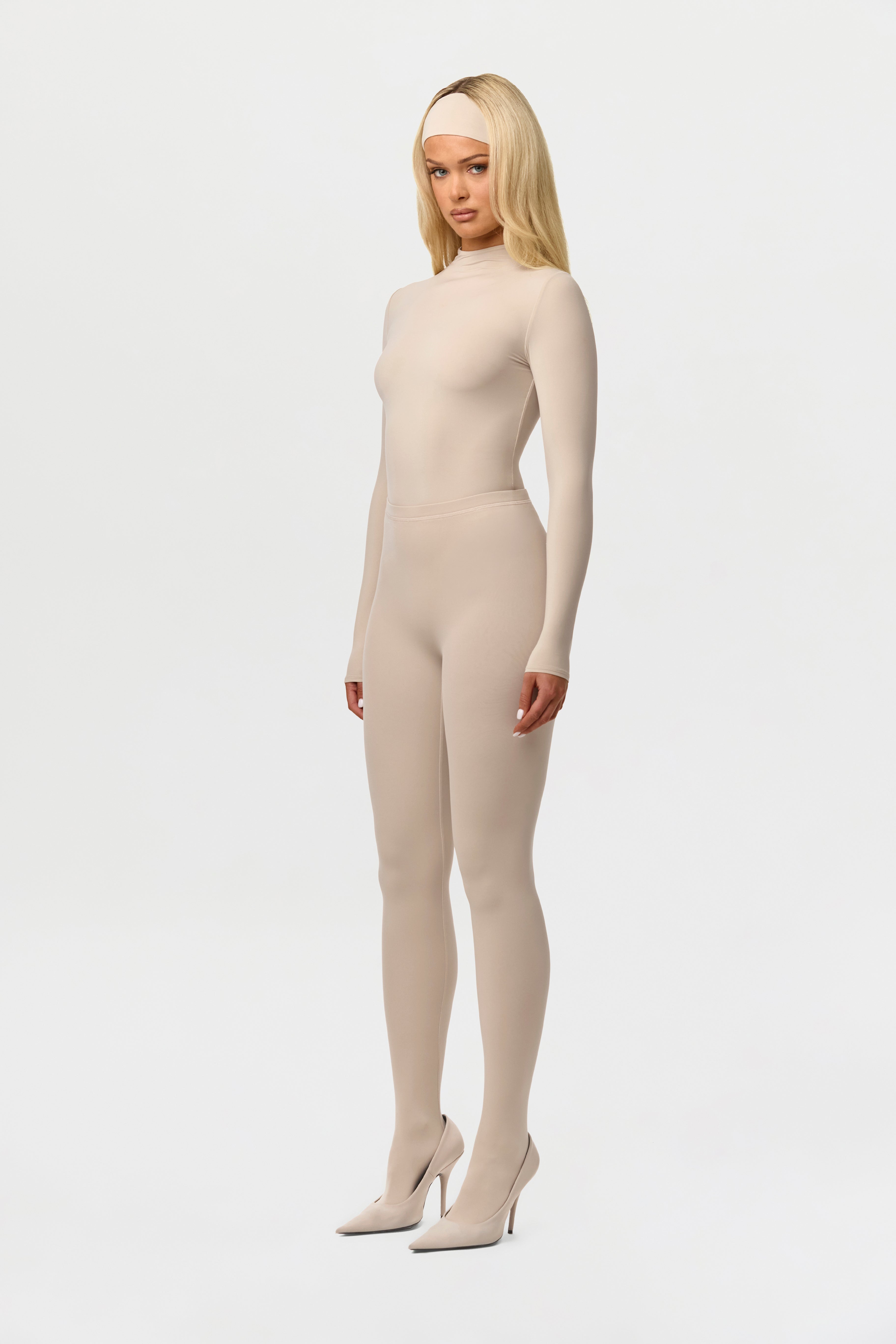 Naked Mock Neck Bodysuit