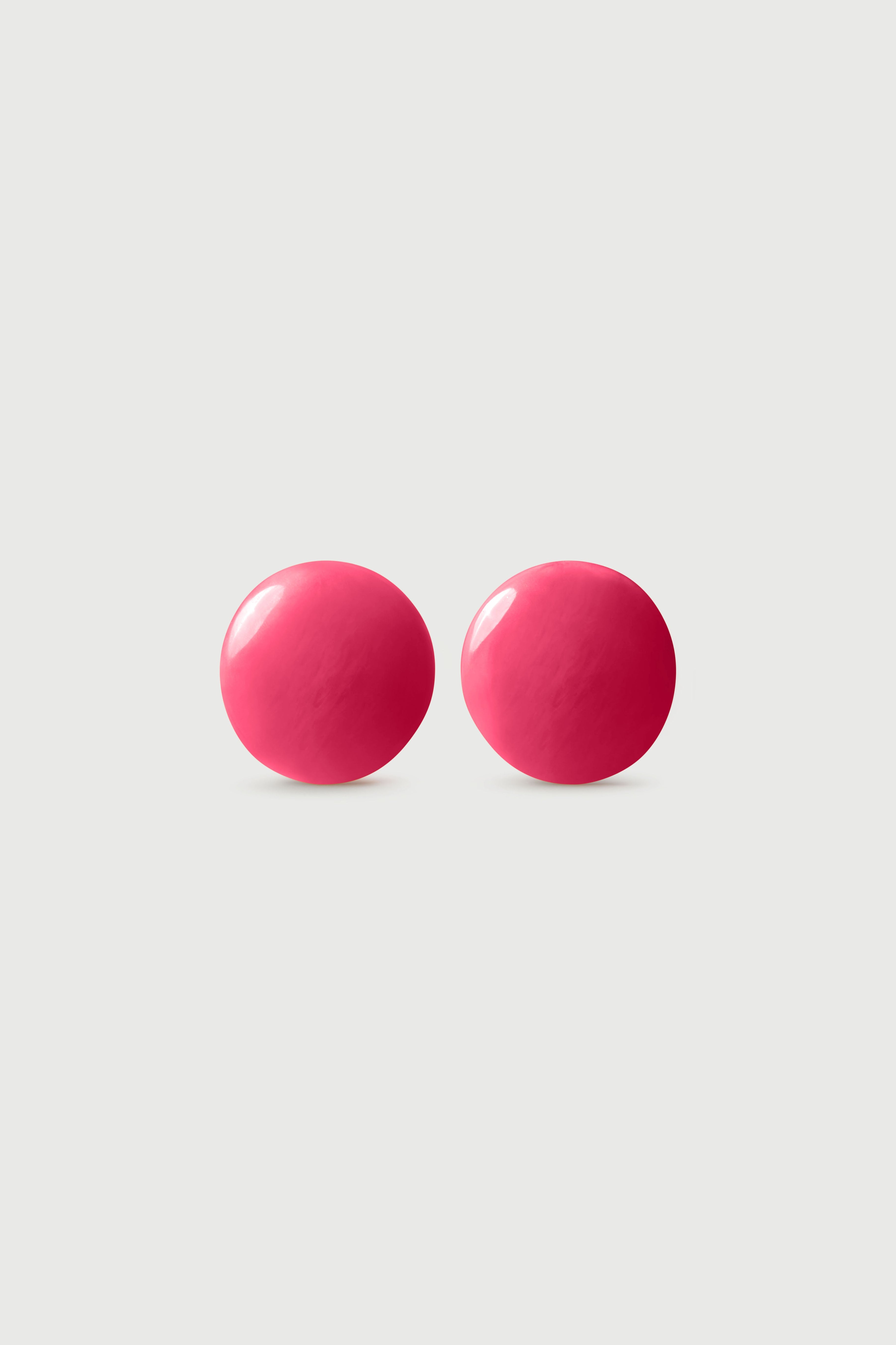 Resin Round Earrings