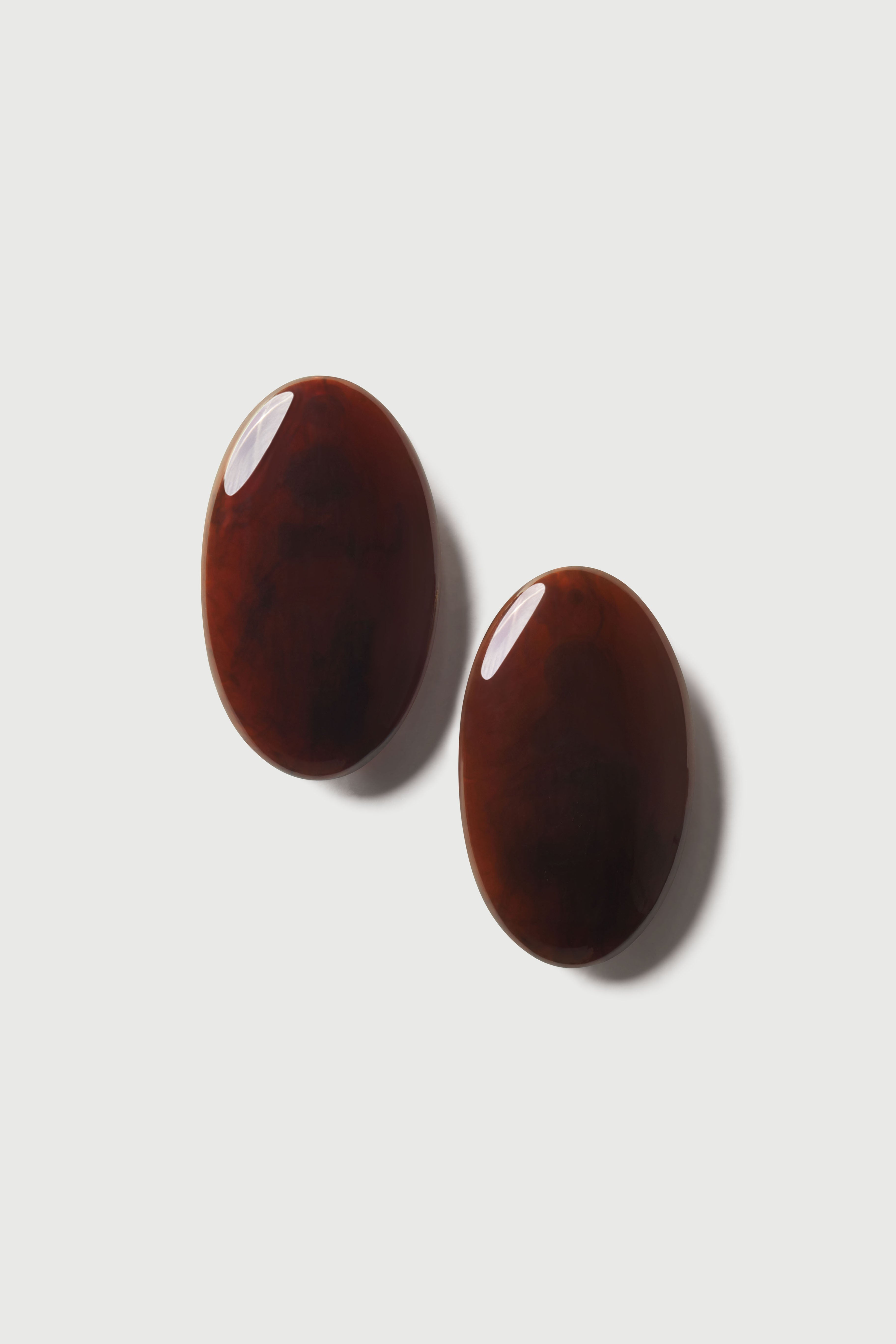 Resin Oval Earrings