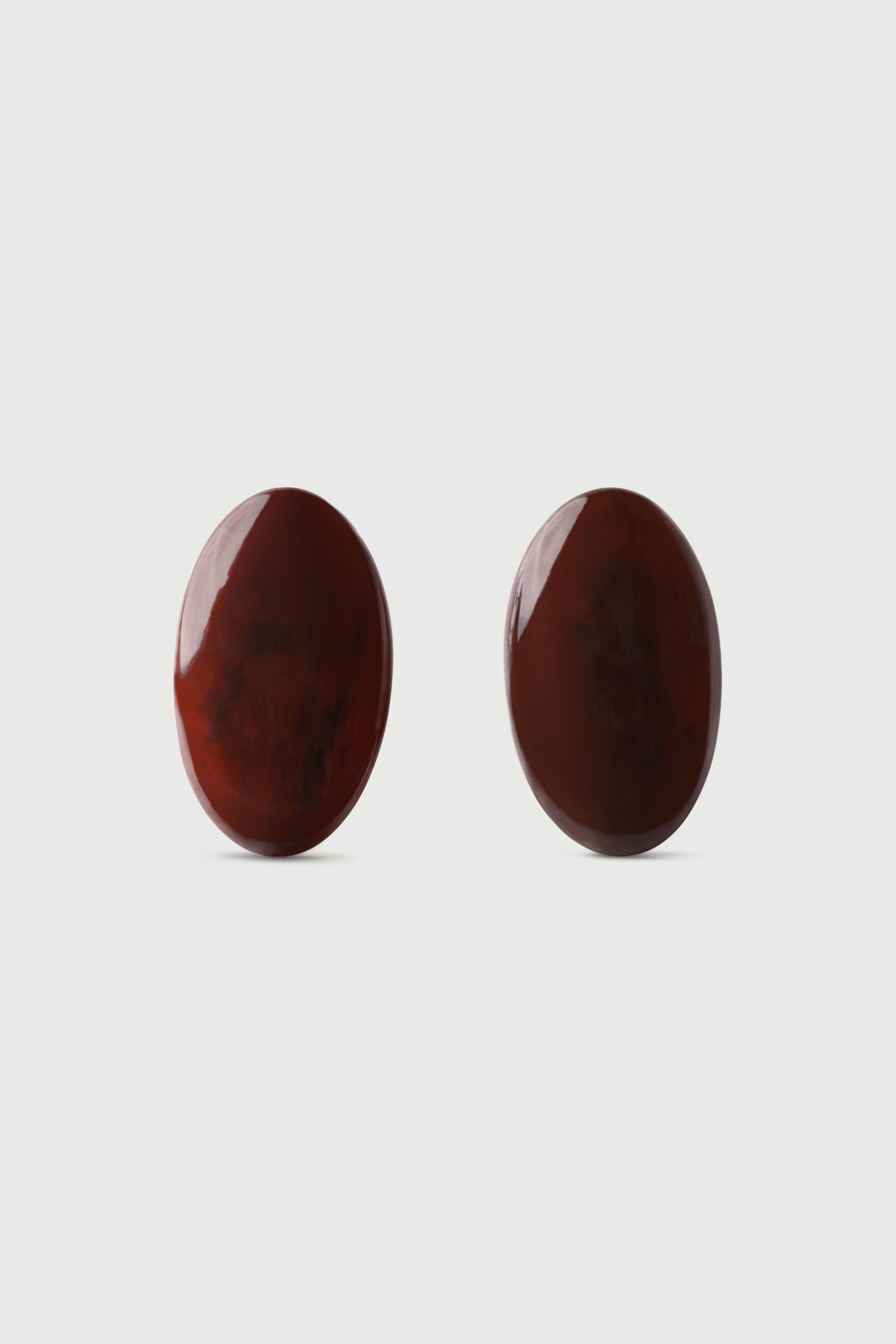 Resin Oval Earrings