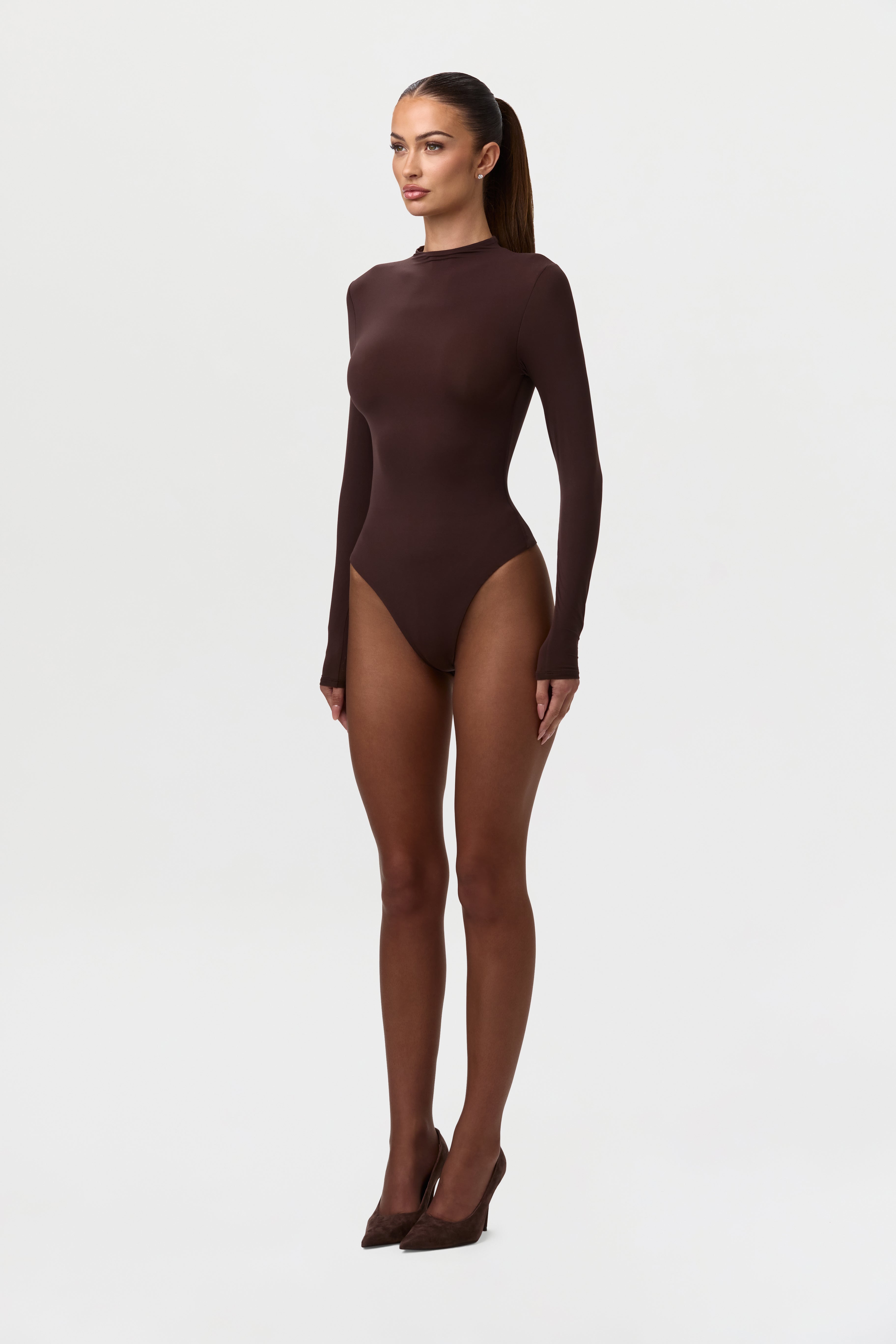 Naked Mock Neck Bodysuit