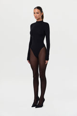 Naked Mock Neck Bodysuit