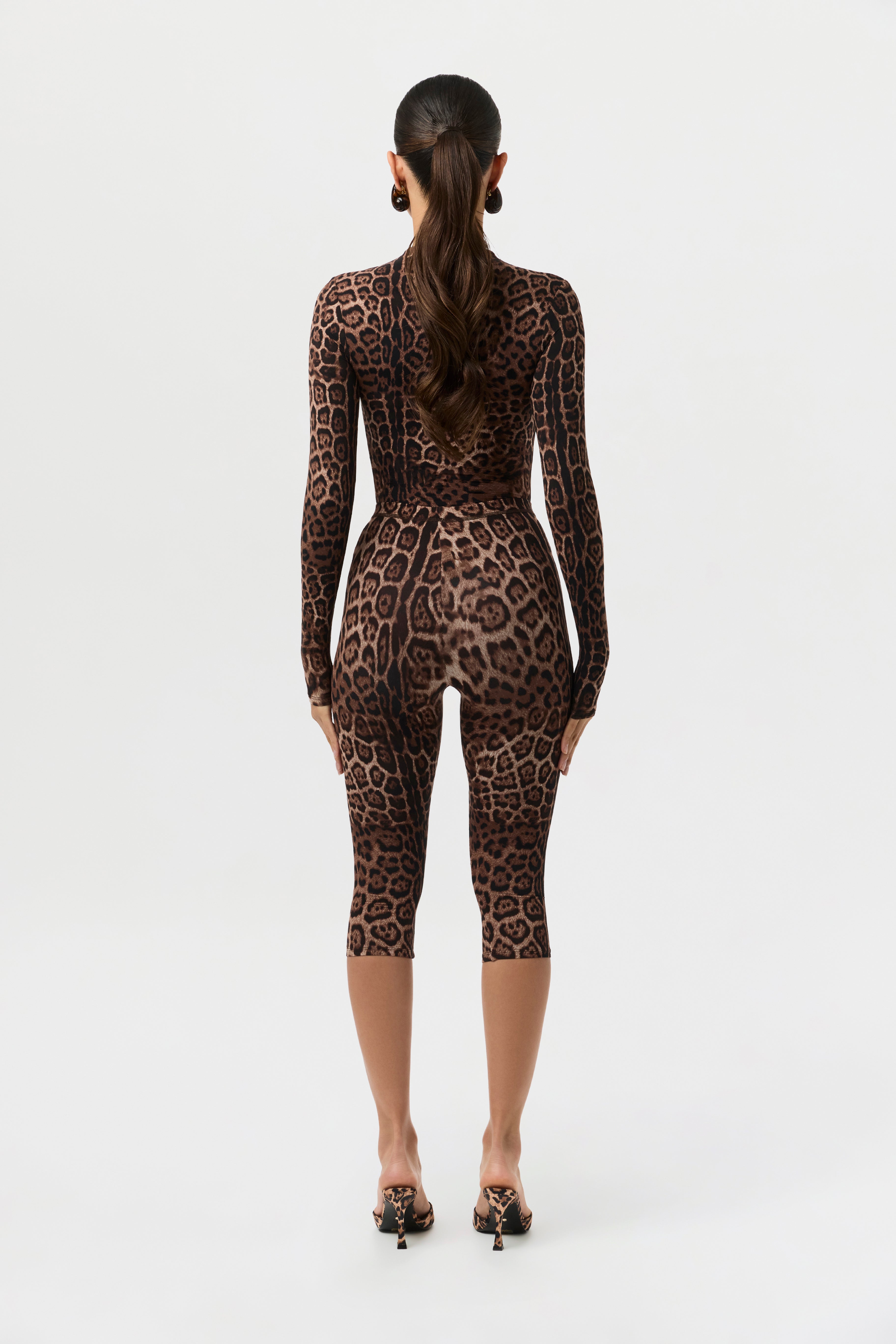 Naked Print Capri Leggings
