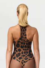 Naked Print Racerback Bodysuit