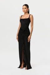 Burnout Twist Maxi Skirt