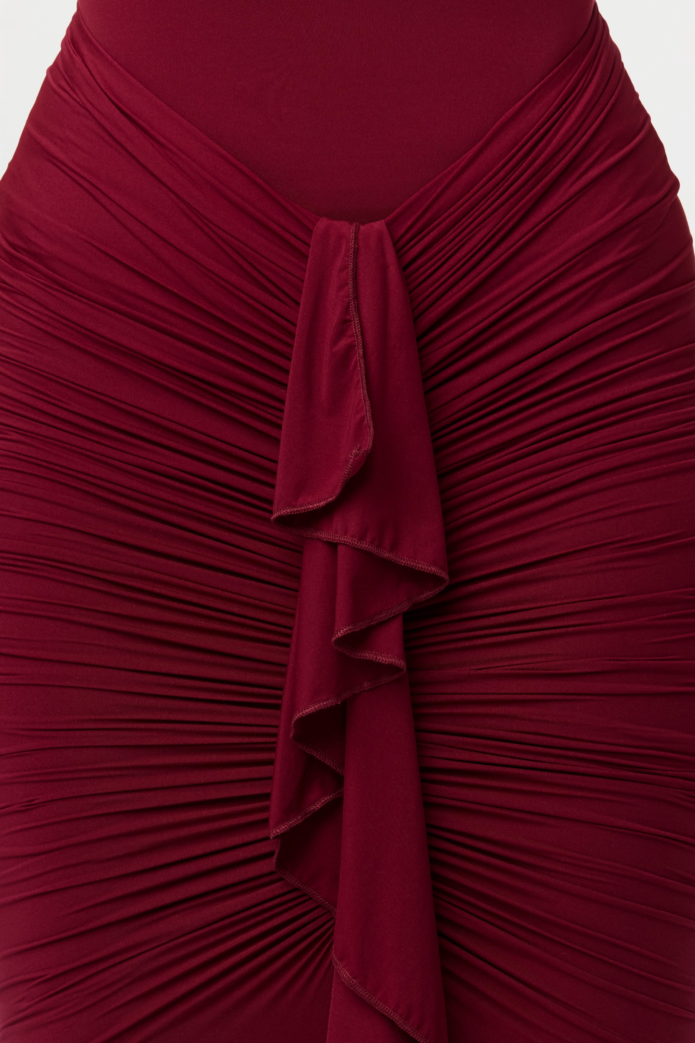 Naked Drape Midi Skirt