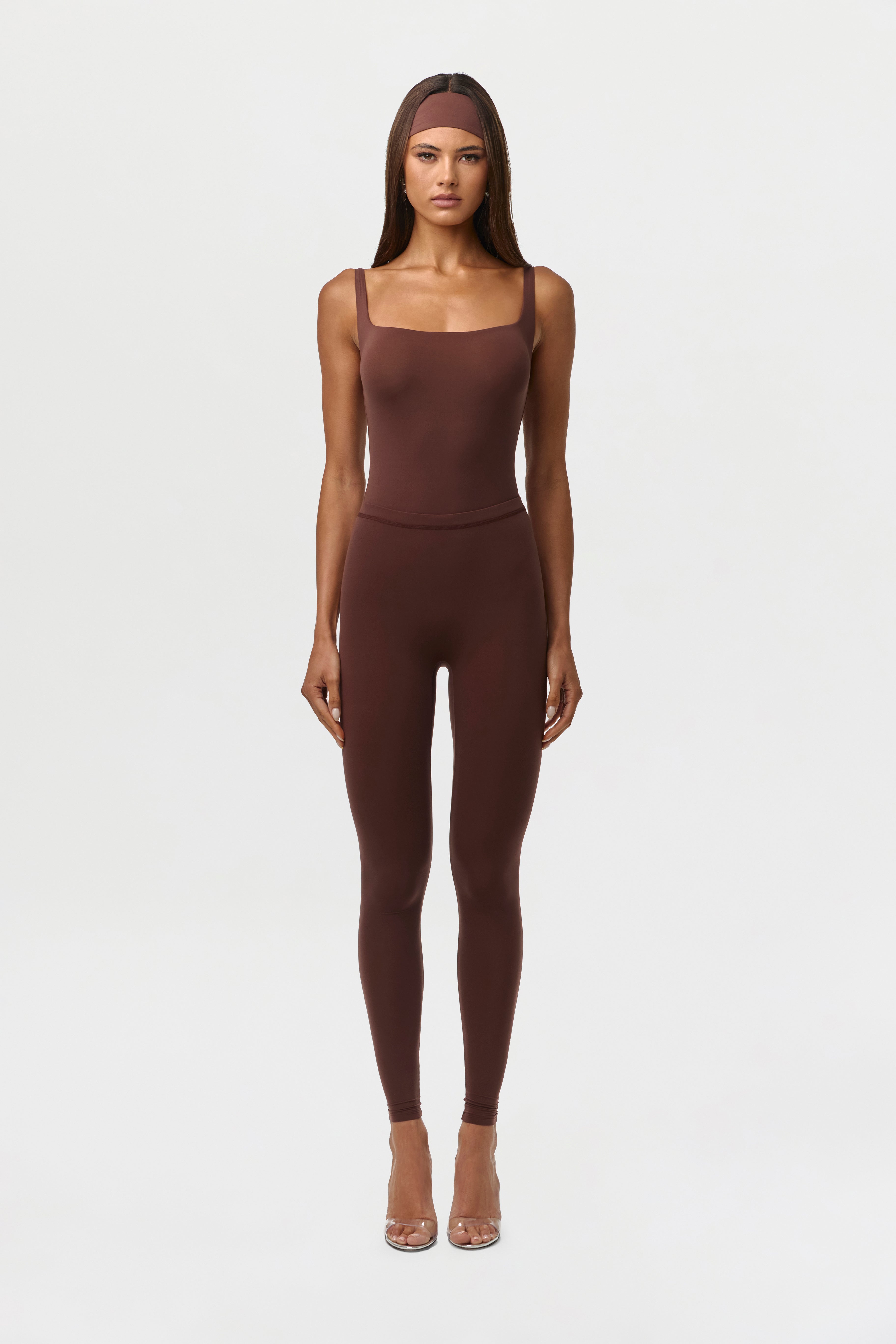 Naked Scoop Tank Bodysuit