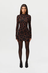 Naked Print Mini Dress