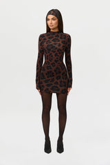 Naked Print Mini Dress
