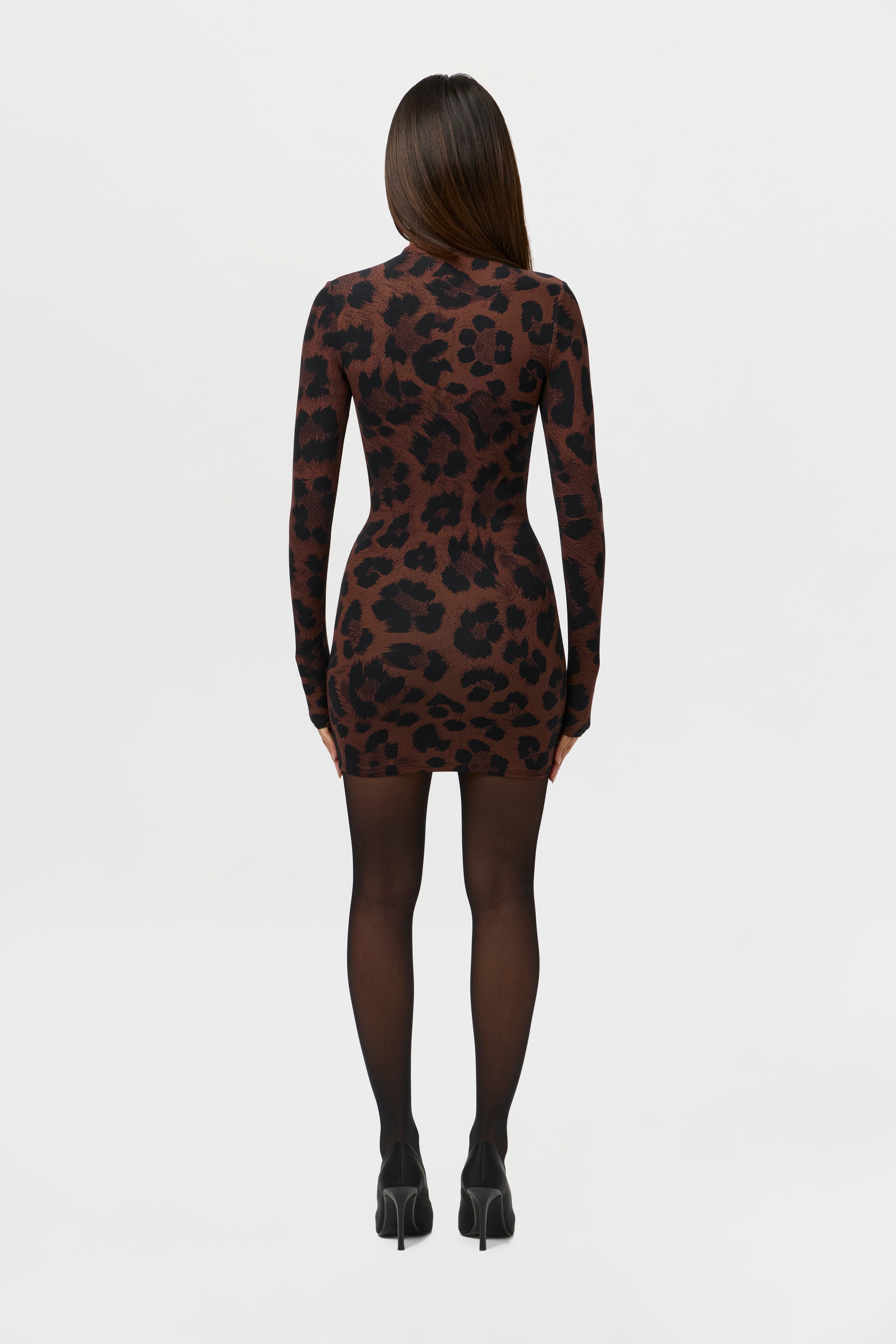 Naked Print Mini Dress