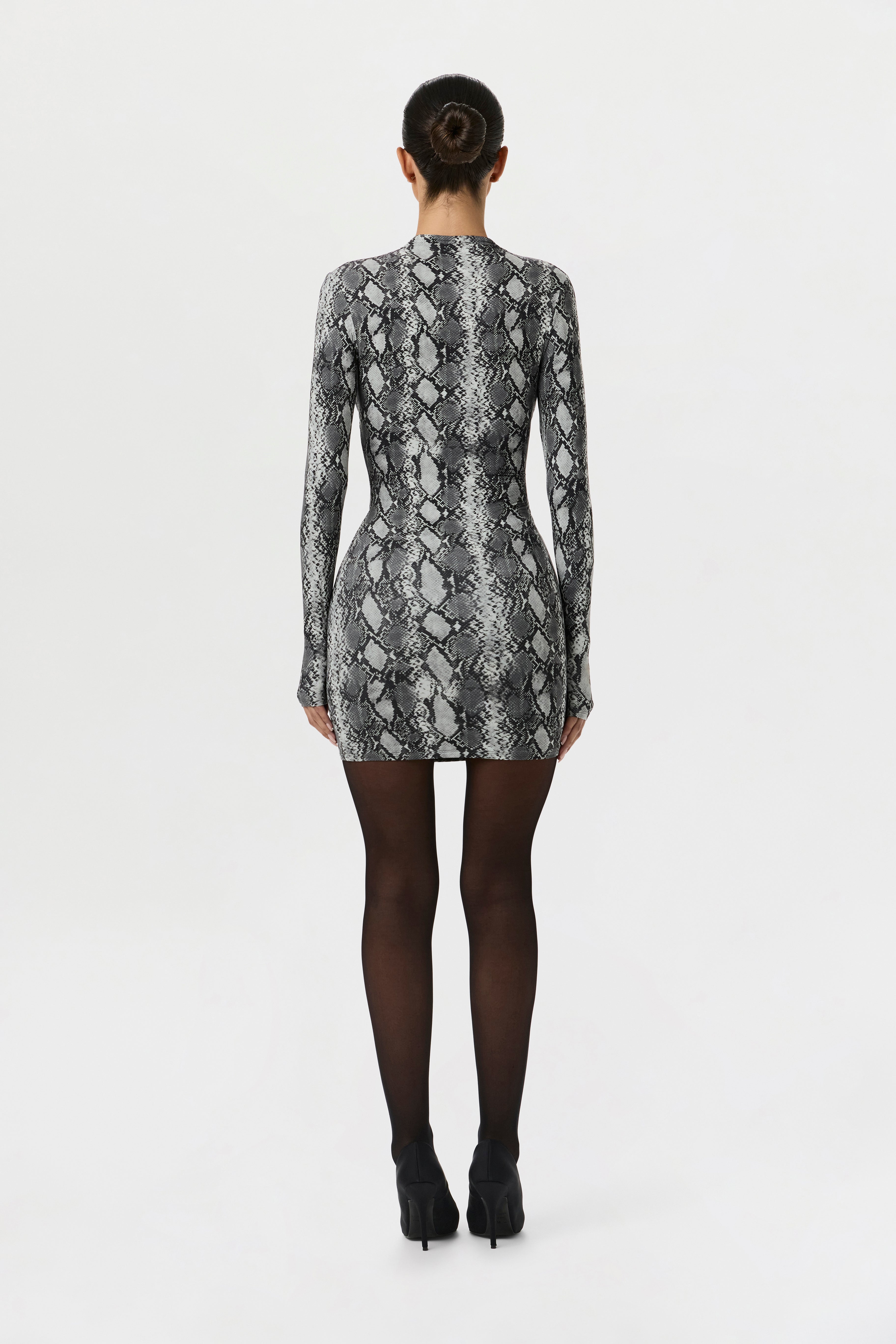 Naked Print Mini Dress