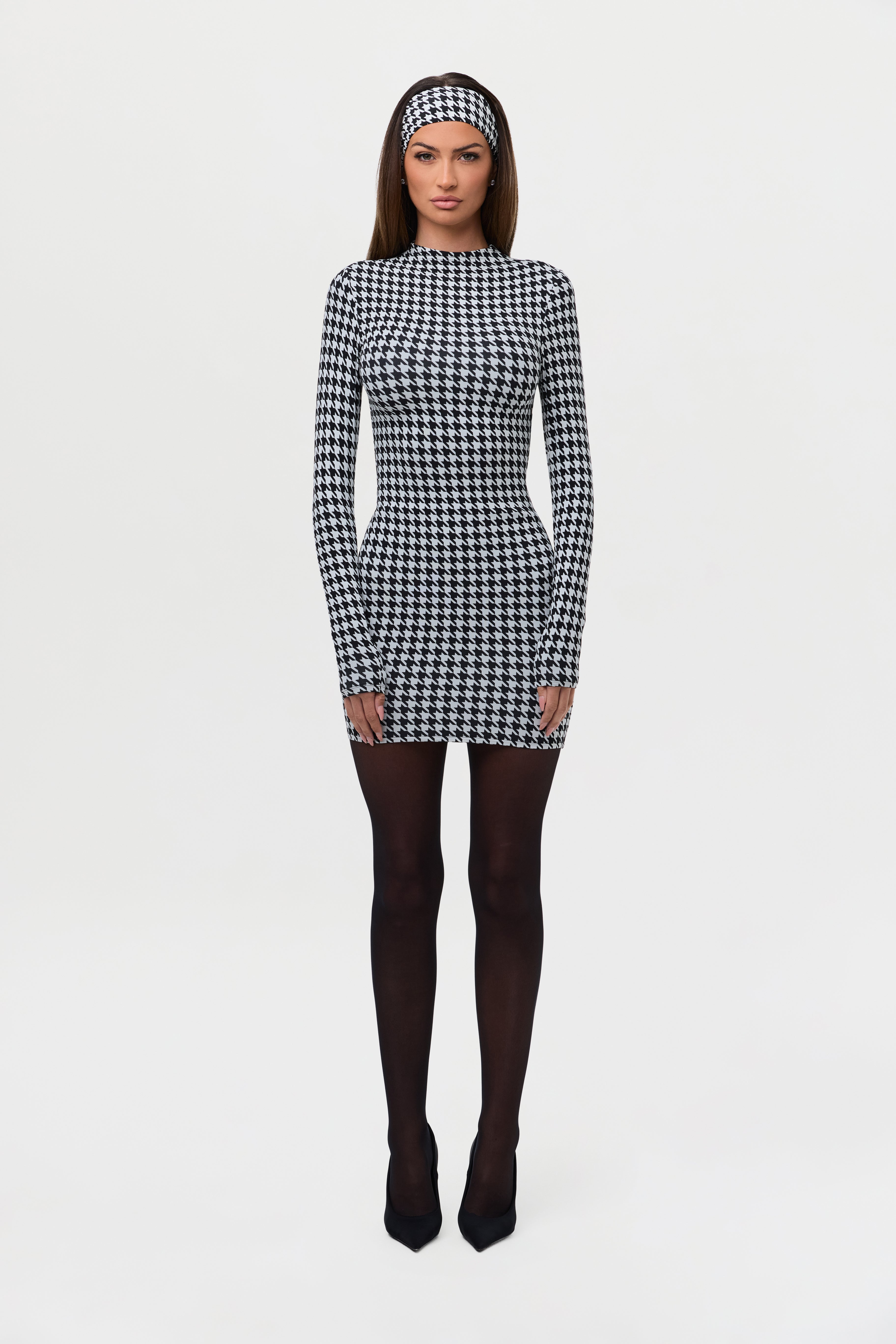 Naked Print Mini Dress