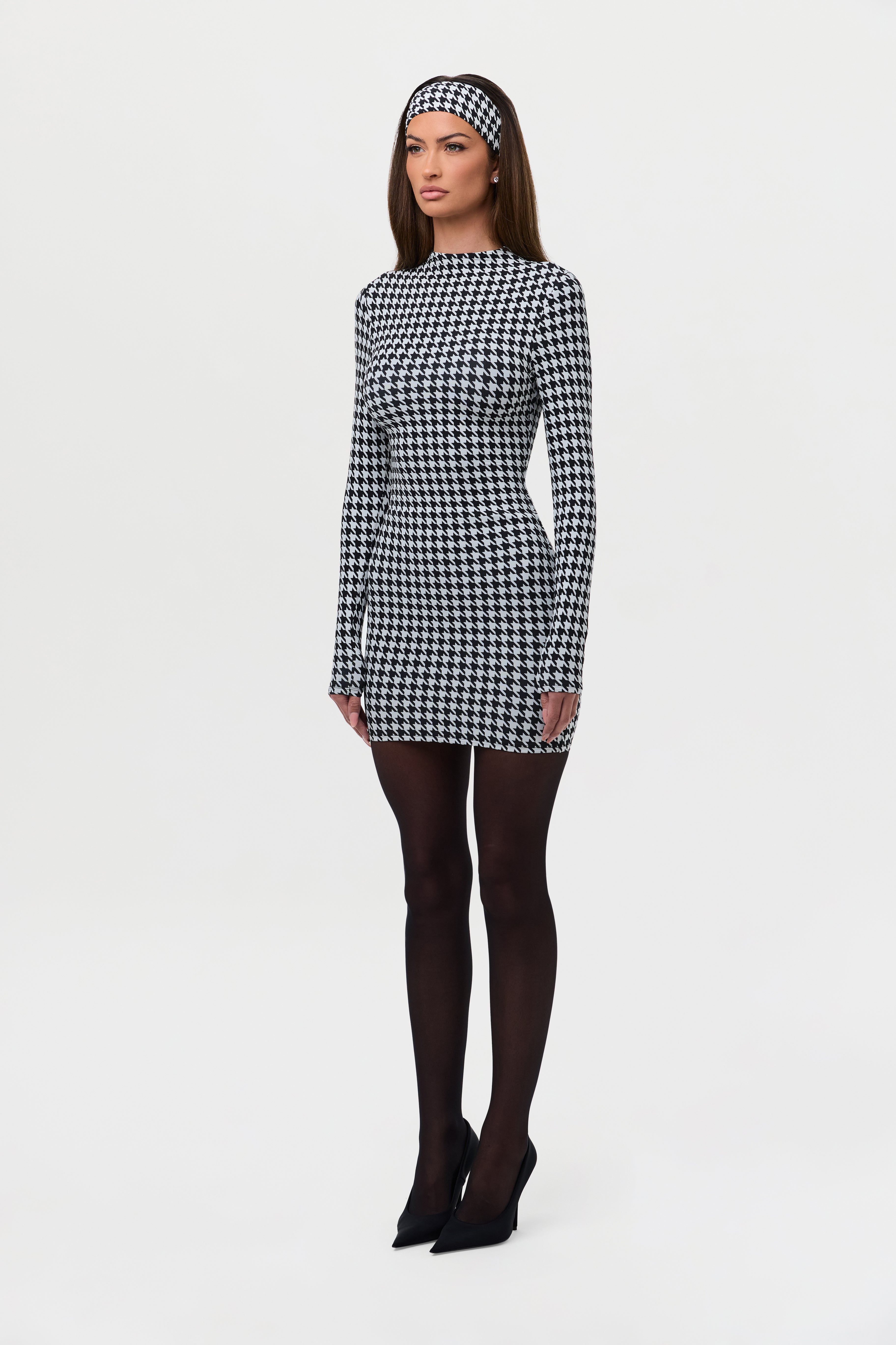 Naked Print Mini Dress