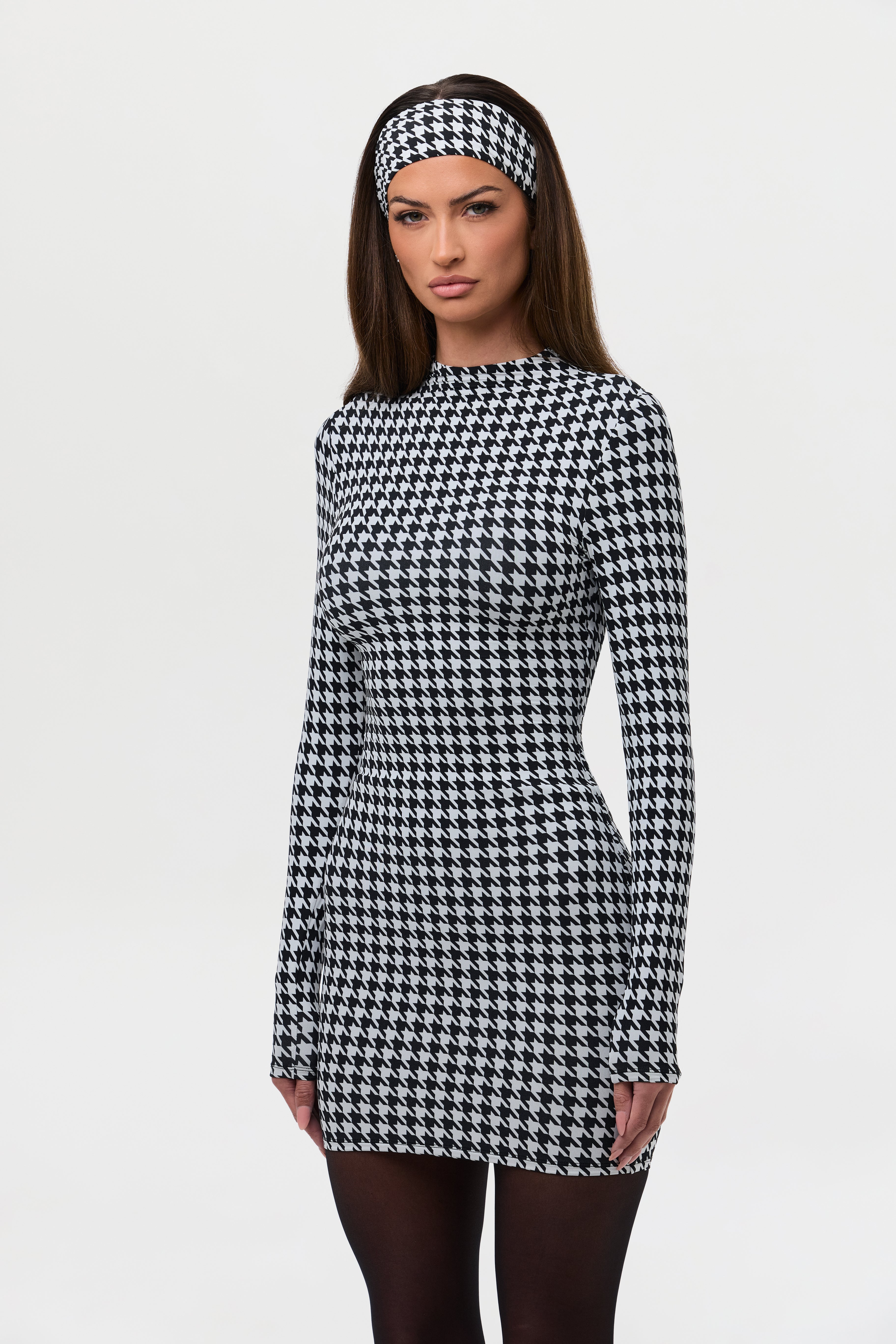 Naked Print Mini Dress