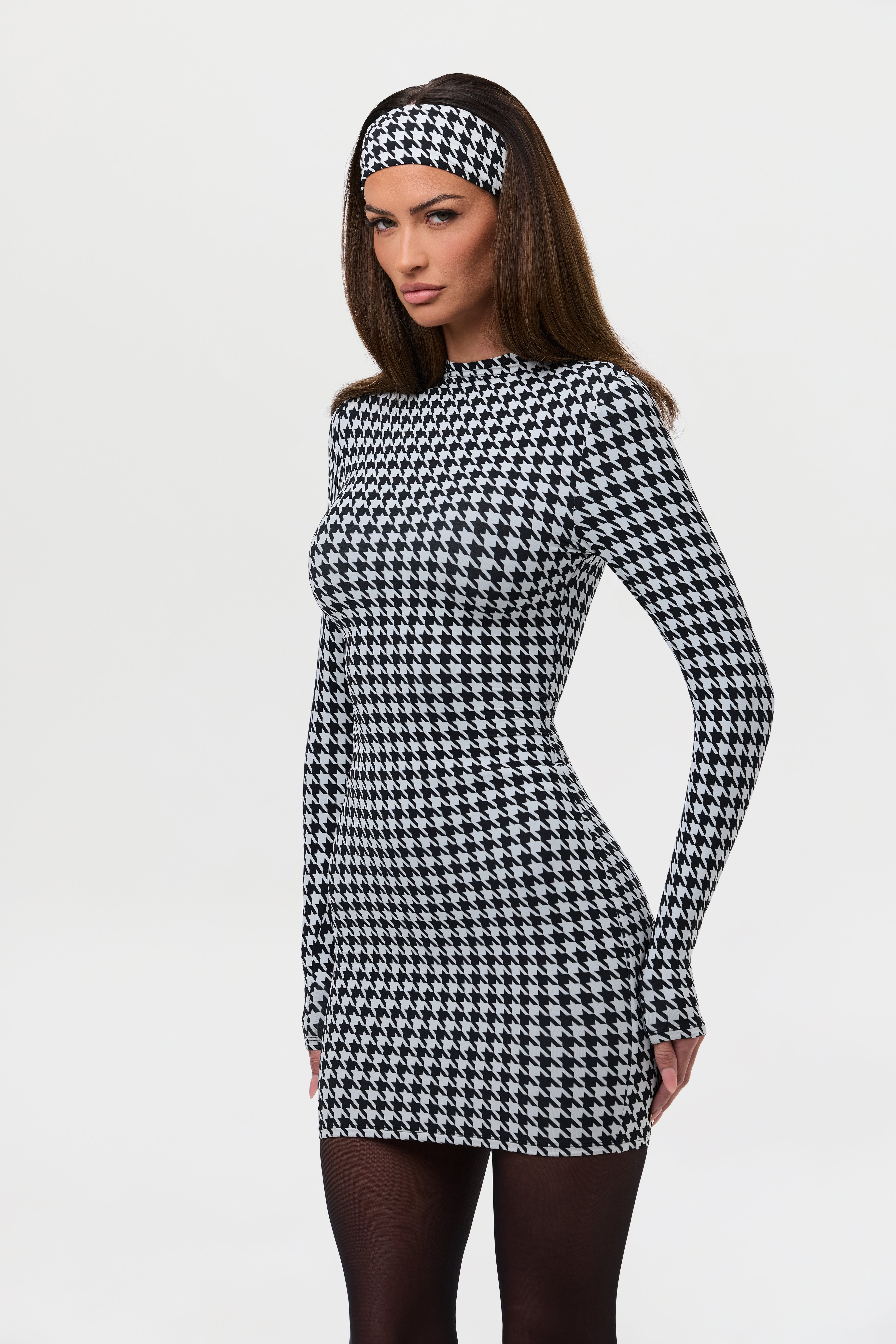 Naked Print Mini Dress
