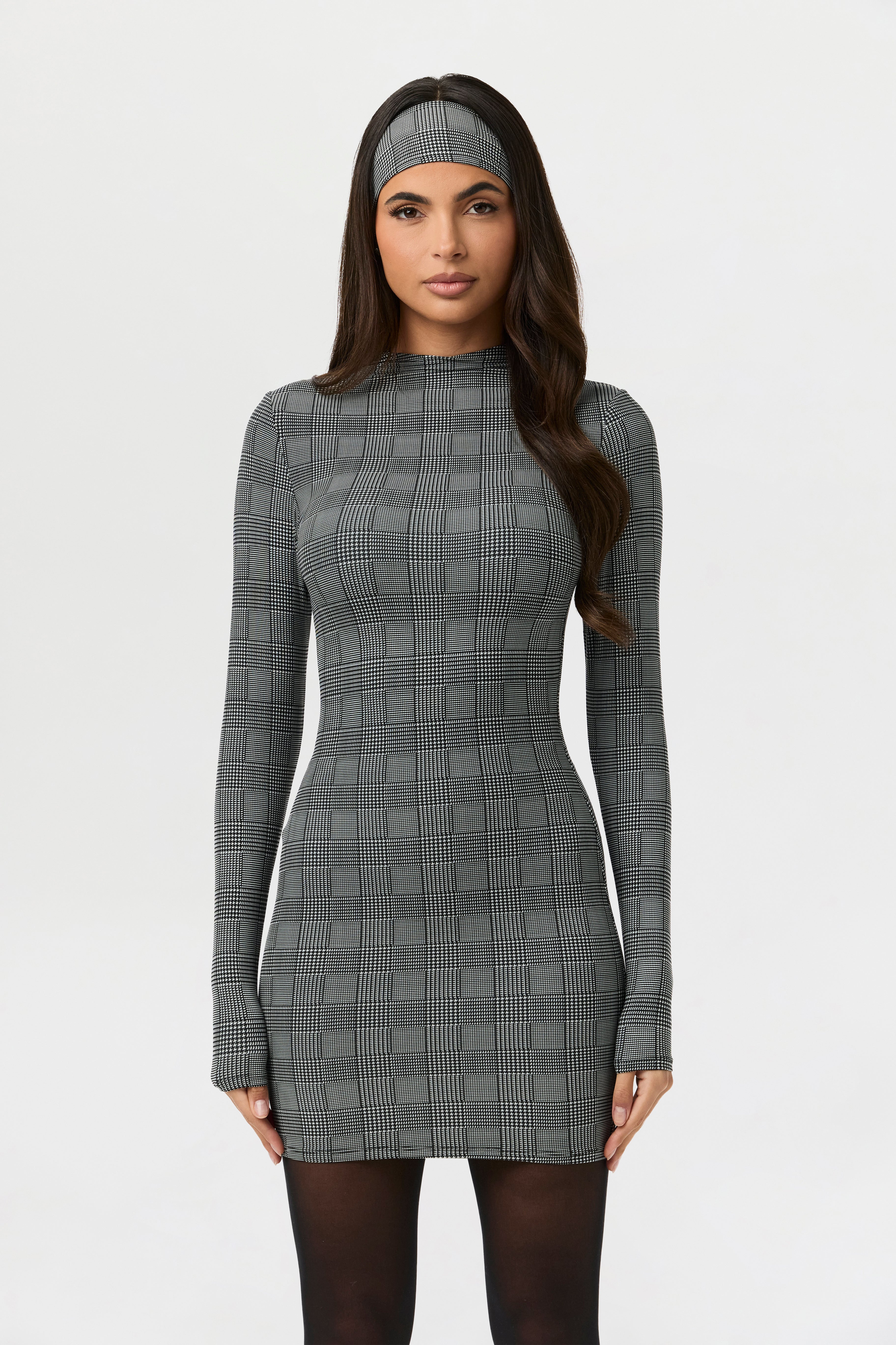 Naked Print Mini Dress