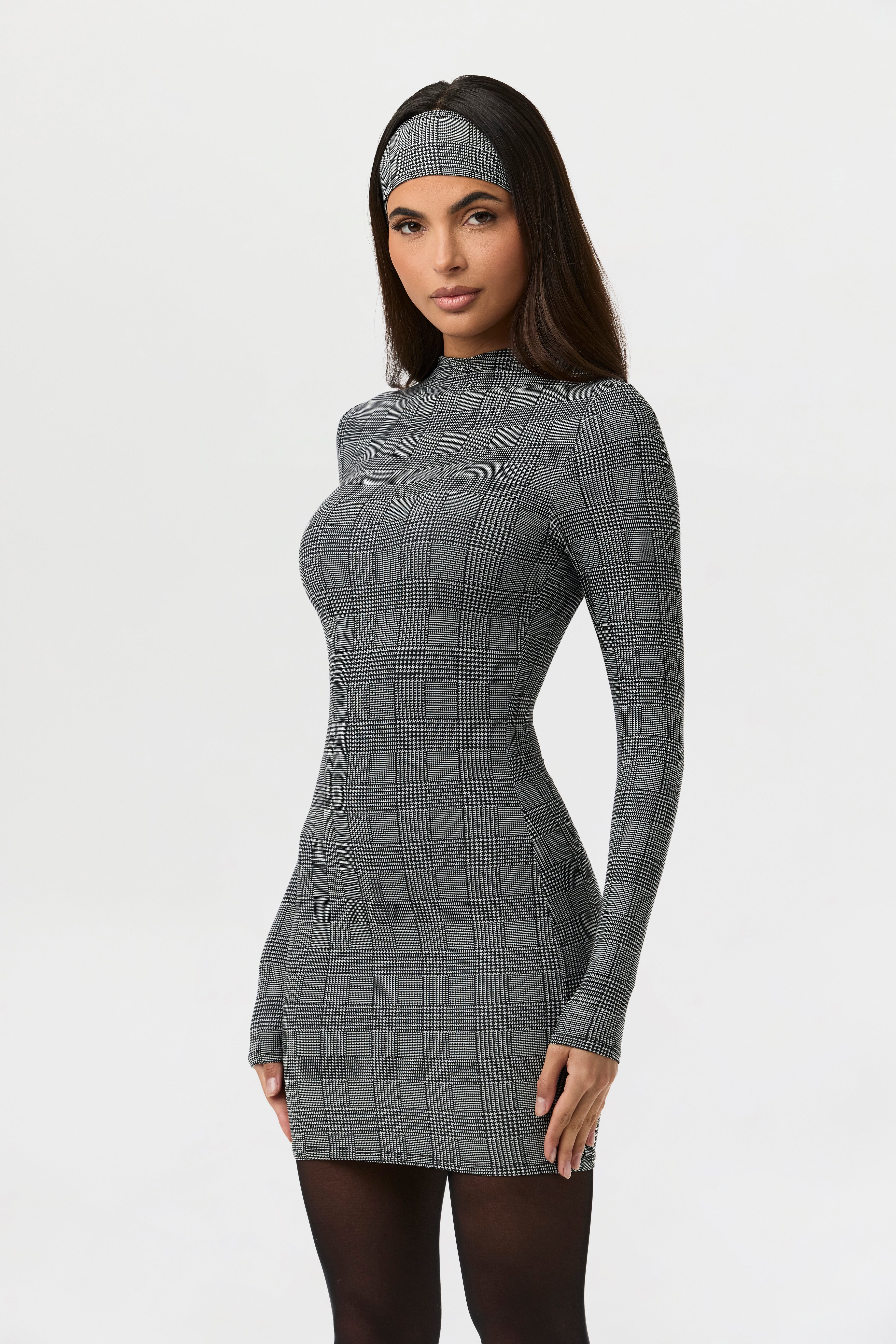 Naked Print Mini Dress