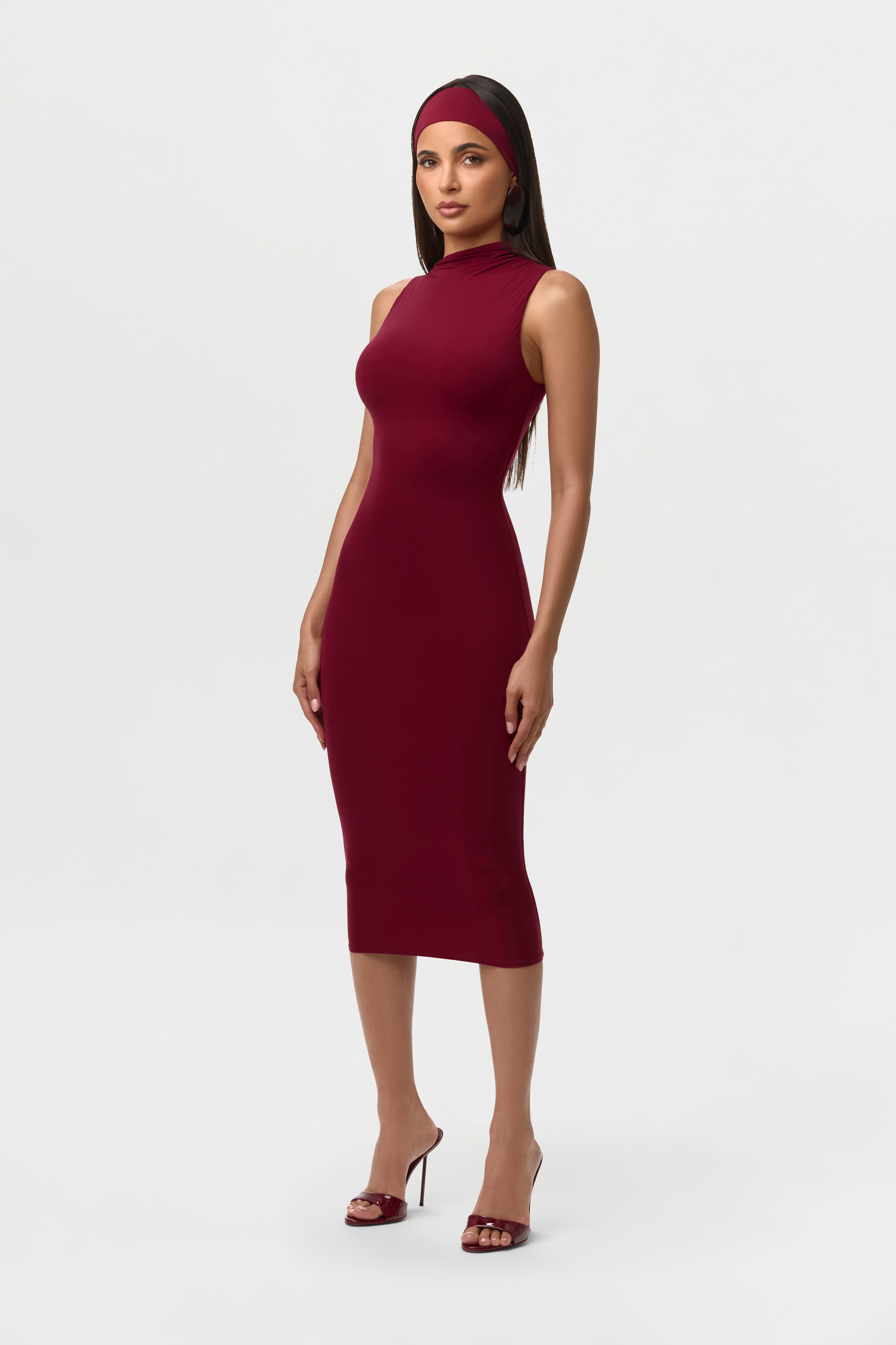 Naked Sleeveless Midi Dress