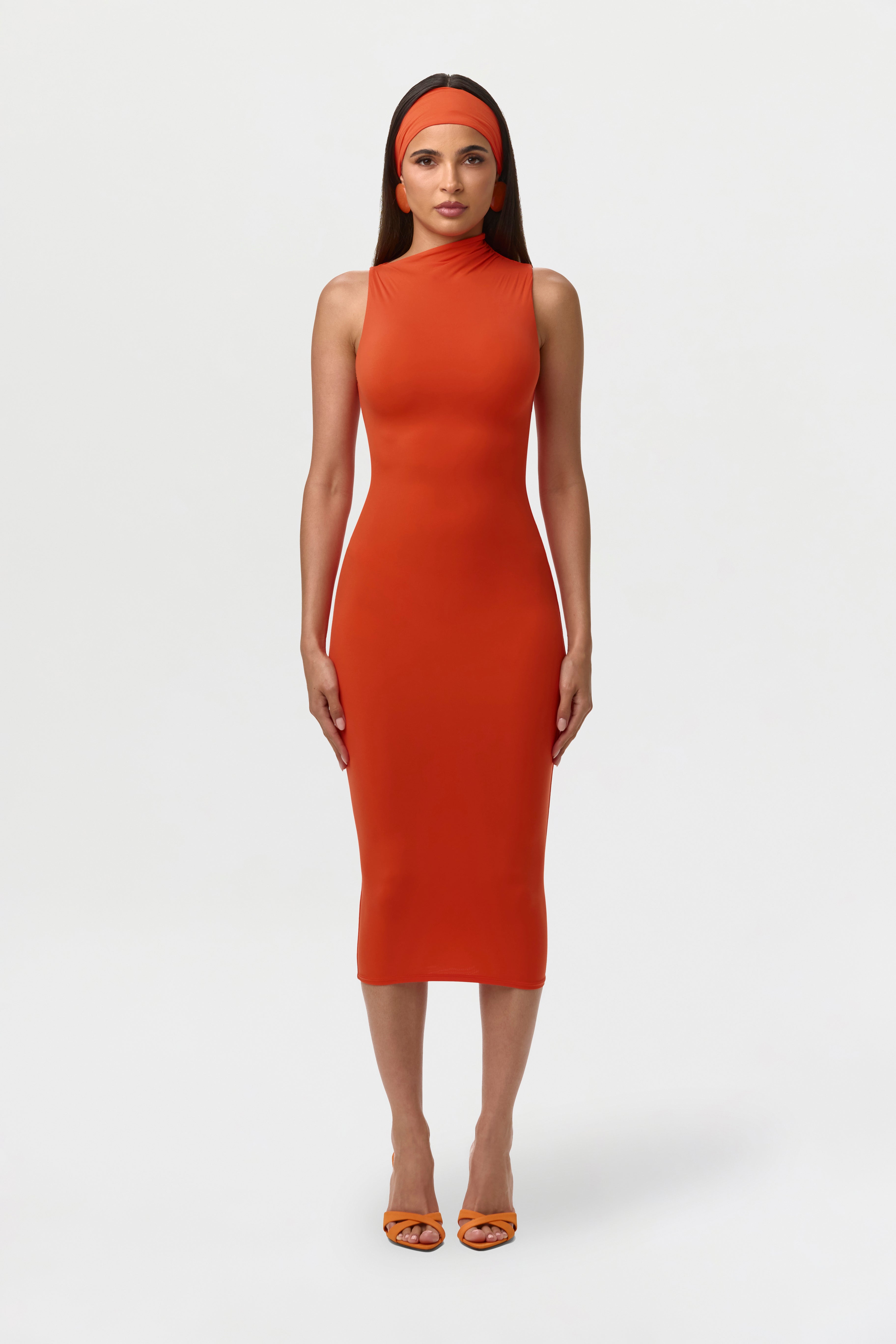 Naked Sleeveless Midi Dress
