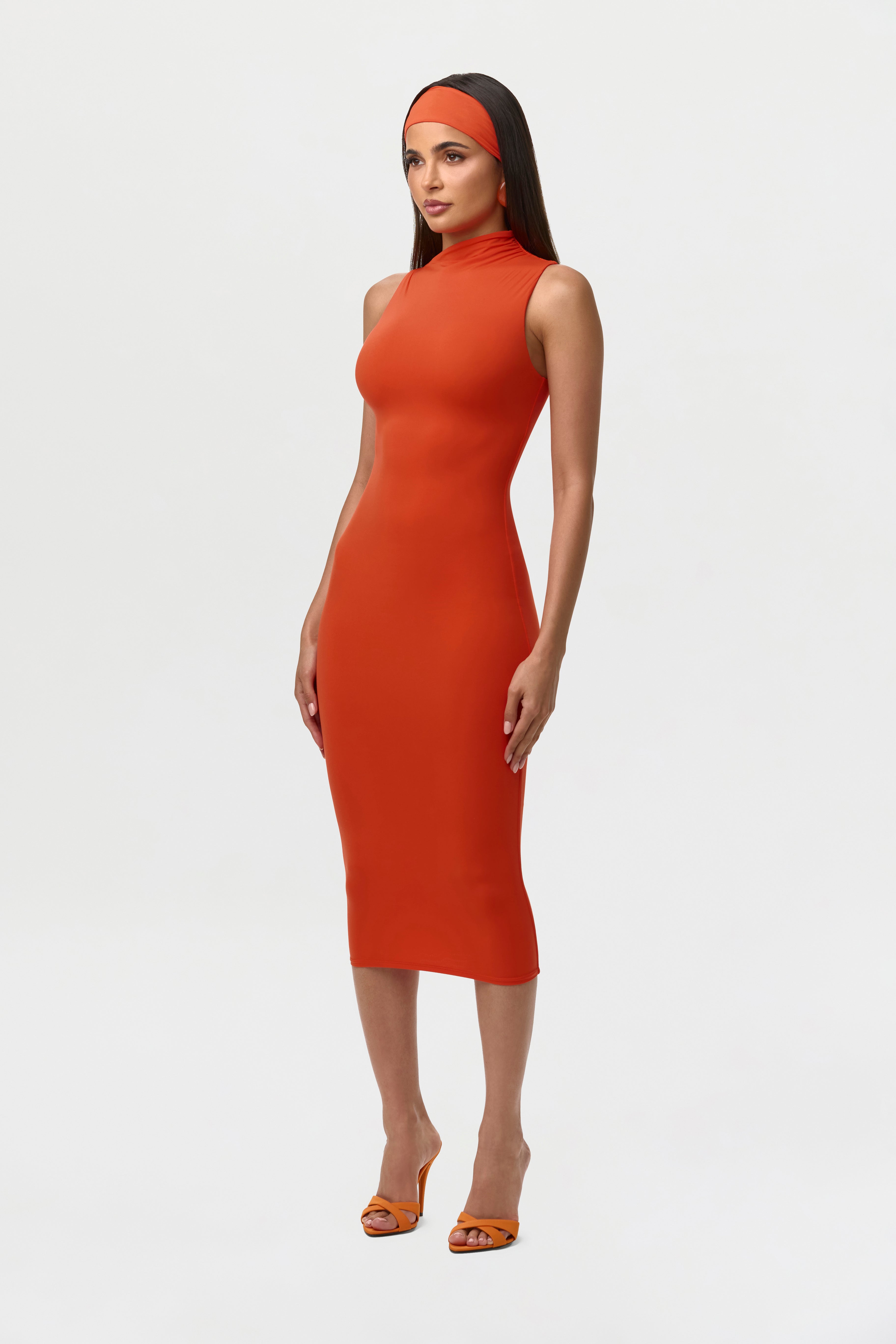 Naked Sleeveless Midi Dress